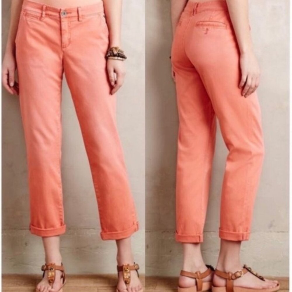 Anthropologie Pilcro Hyphen Fit Chino Pants Size 27 - Picture 1 of 7